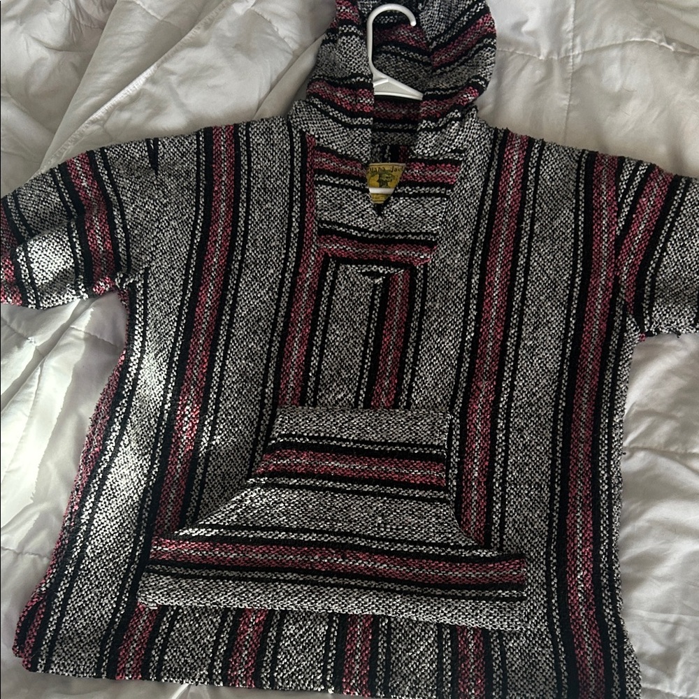 Striped Hooded Baja Jacket